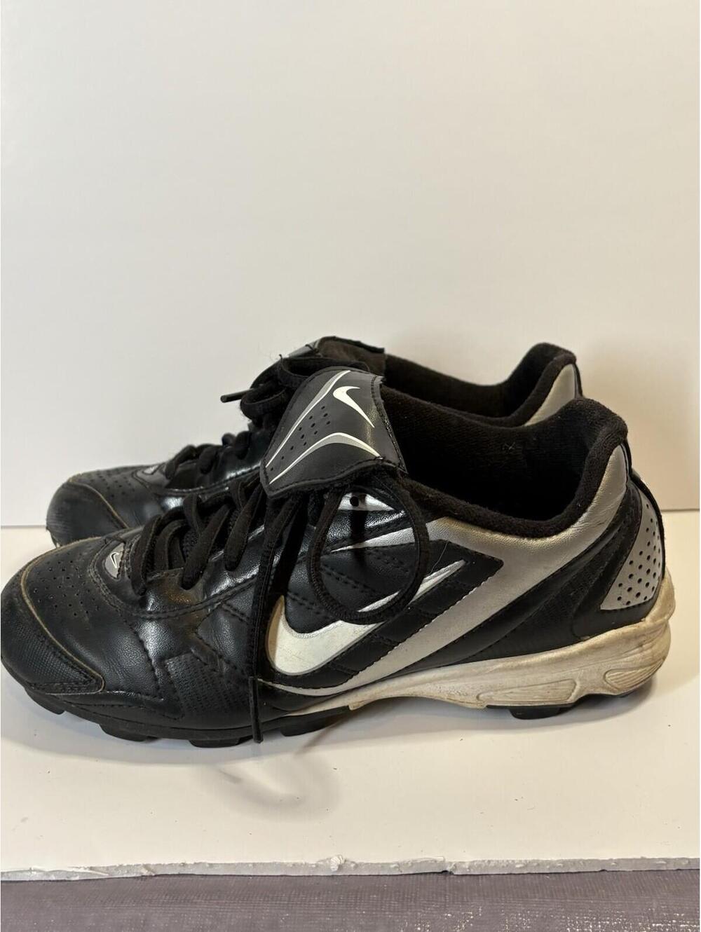 Nike Youth Keystone Baseball Softball Cleats 375561-011 2Y Black White Junior - Picture 3 of 6